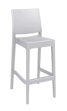 Tabouret design blanc